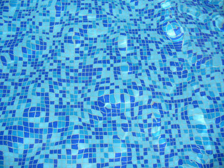 Pool bottom through the waterの写真素材
