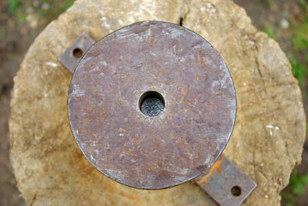 The medieval device for a coining money