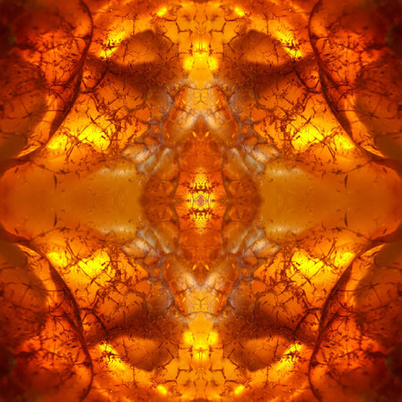 Kaleidoscope made of the Baltic amber closeupの写真素材