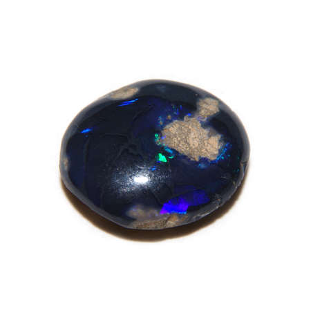 Natural australian opal on white backgroundの写真素材
