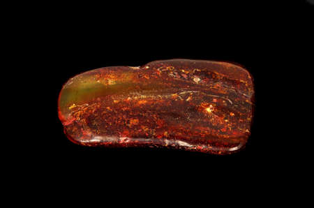 Baltic amber closeup on black backgroundの写真素材
