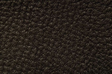 The texture of genuine black leather closeupの写真素材