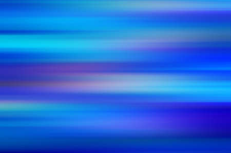 Abstract multicolored background of blurred horizontal lines in blue toneの写真素材