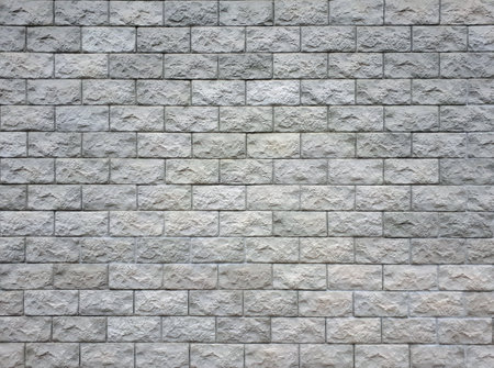 Light brick wall, art concrete, stone texture, backgroundの写真素材