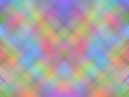 Abstract multicolored light tone background of blurred oblique crossed lines all colors of a rainbowの写真素材
