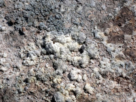 Poisonous sulfur close-up at the bottom of a volcano crater on the island of Nisyros in Greeceの写真素材