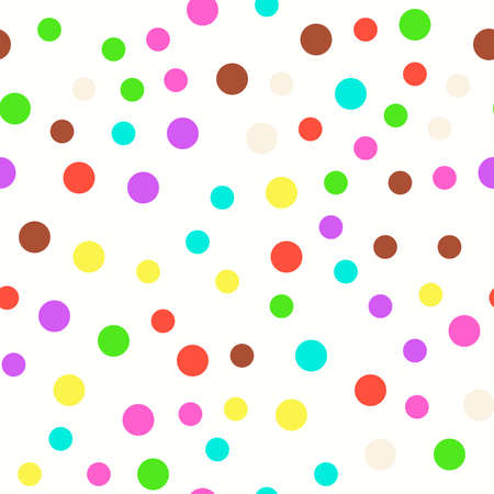 Seamless pattern. Multi-colored circles on a white background. Texture.Vector illustration EPS10.