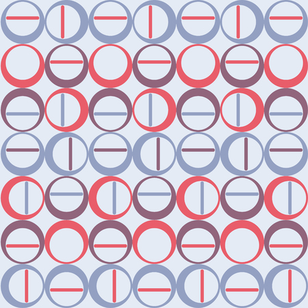 Seamless. Circle. Abstract geometric seamless repeat pattern. Modern and stylish abstract design, cover, card design, wallpaper, clothes or web designのイラスト素材