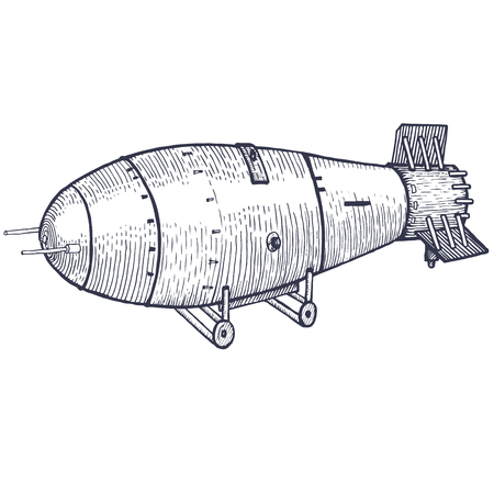 Underwater nuclear bomb manufacturingのイラスト素材