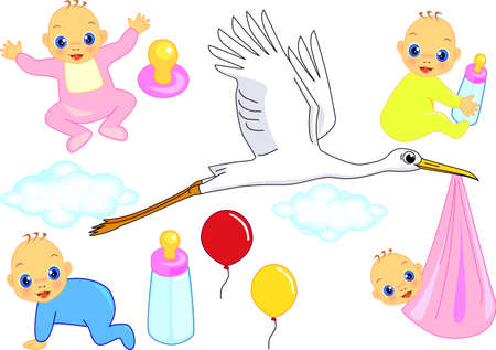 Baby bornのイラスト素材