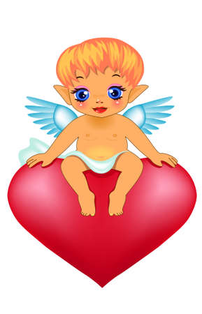Cute cupidのイラスト素材