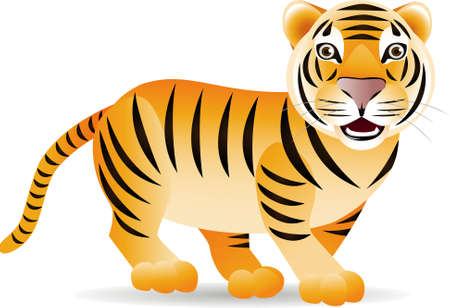 A cute  tigerのイラスト素材