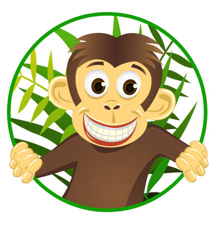 Cute monkeyのイラスト素材