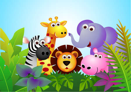 Animal Cartoonのイラスト素材