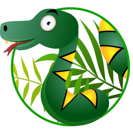 Snake cartoonのイラスト素材