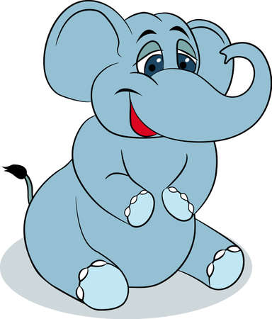 Cute elephantのイラスト素材