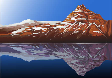 Mountain backgroundのイラスト素材