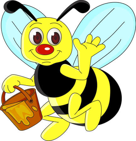 bee cartoonのイラスト素材