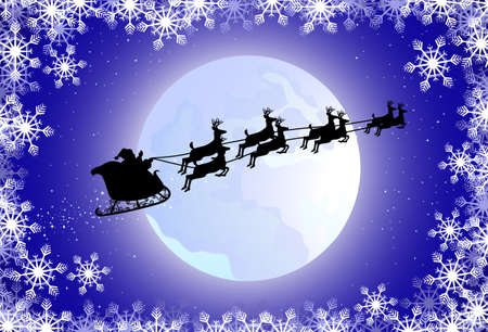 Santa's sledのイラスト素材