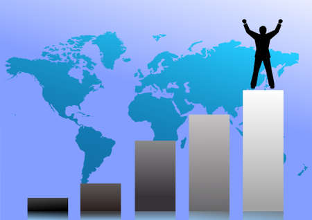 Sucess in businessのイラスト素材