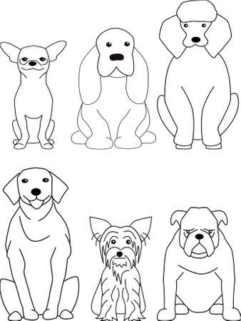 dog cartoonのイラスト素材