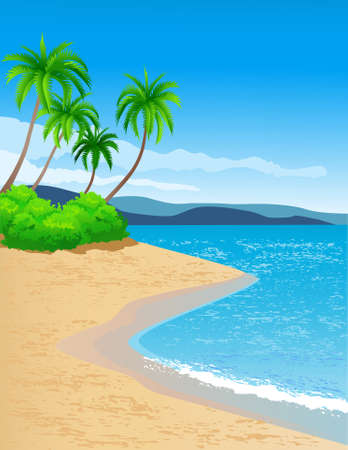 beach backgroundのイラスト素材