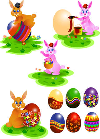 easter bunnyのイラスト素材