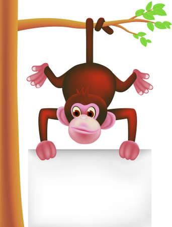 monkey cartoonのイラスト素材