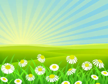 landscape backgroundのイラスト素材