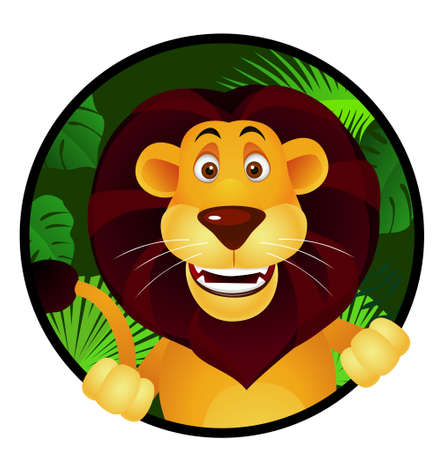 Lion cartoonのイラスト素材