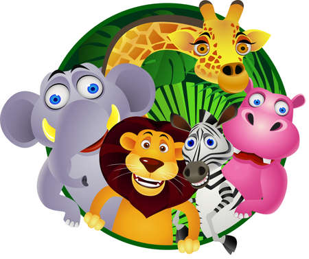 animal cartoonのイラスト素材