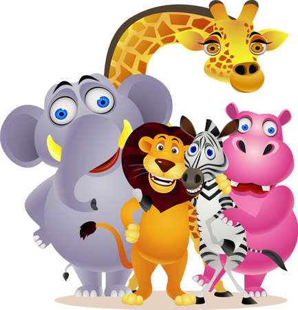 animal cartoonのイラスト素材