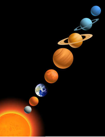 Solar systemのイラスト素材