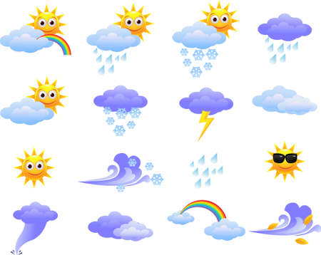 Weather iconのイラスト素材
