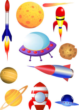 Space shuttleのイラスト素材