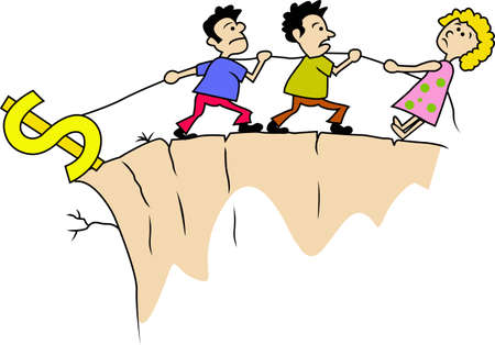 Team Work To Save Dolarのイラスト素材