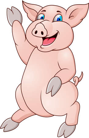 Pig cartoonのイラスト素材