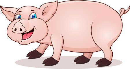 Pig cartoon のイラスト素材