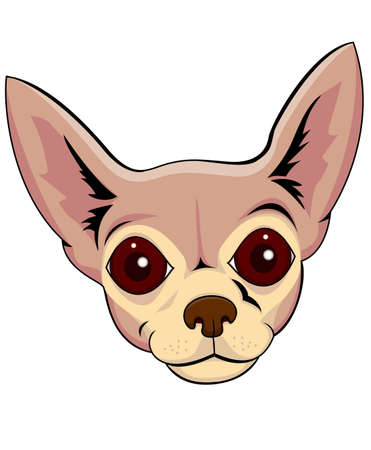 Chihuahua cartoonのイラスト素材