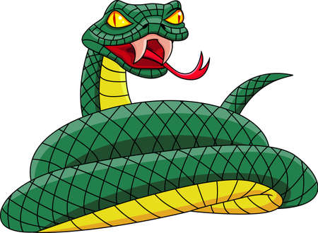 Snake cartoonのイラスト素材
