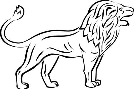 Lion tattooのイラスト素材