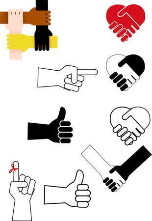 Hand Signのイラスト素材