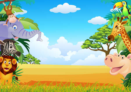 Animal cartoonのイラスト素材