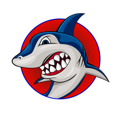 Shark maskotのイラスト素材