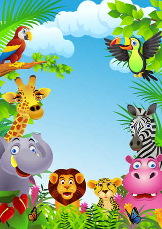 Animal cartoonのイラスト素材