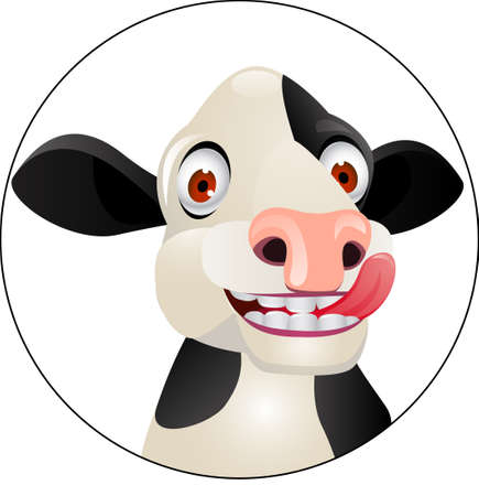 cow cartoon のイラスト素材
