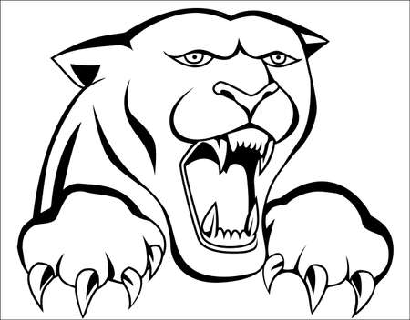 Panther tattooのイラスト素材
