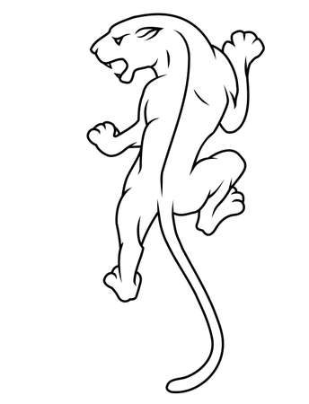 Panther tattooのイラスト素材