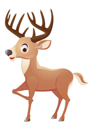 Deer cartoon のイラスト素材