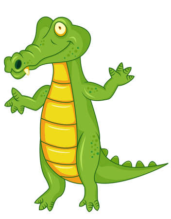 Crocodile cartoonのイラスト素材